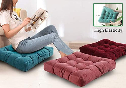 Square Floor Seat Pillows Cushions 22" X 22''