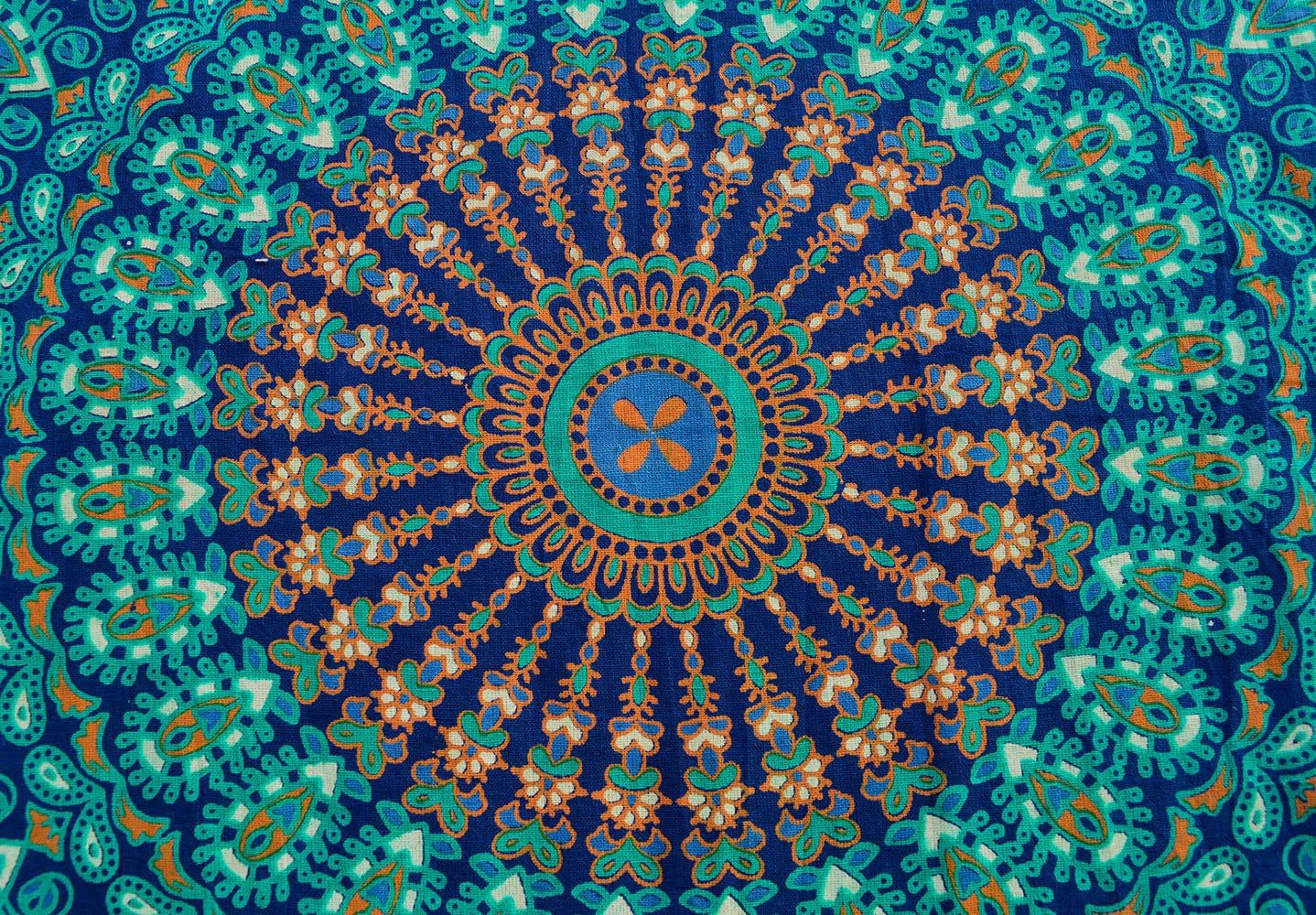 Tapestry Wall Hanging Twin Hippie Mandala Bohemian Wall Tapestry Psychedelic Indian Bedspread Magical Thinking Tapestry 84X54 Inches,(215X140Cms)