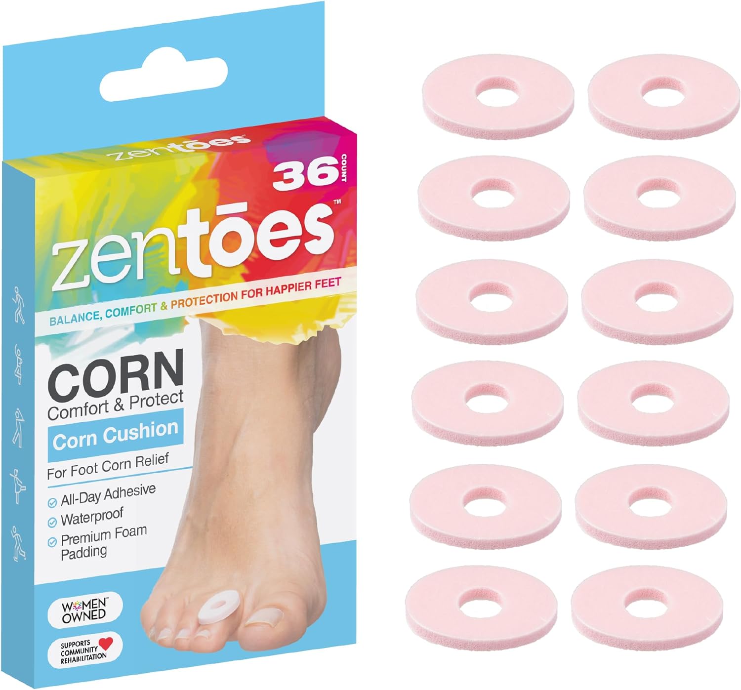 Corn Cushions for Toes and Feet