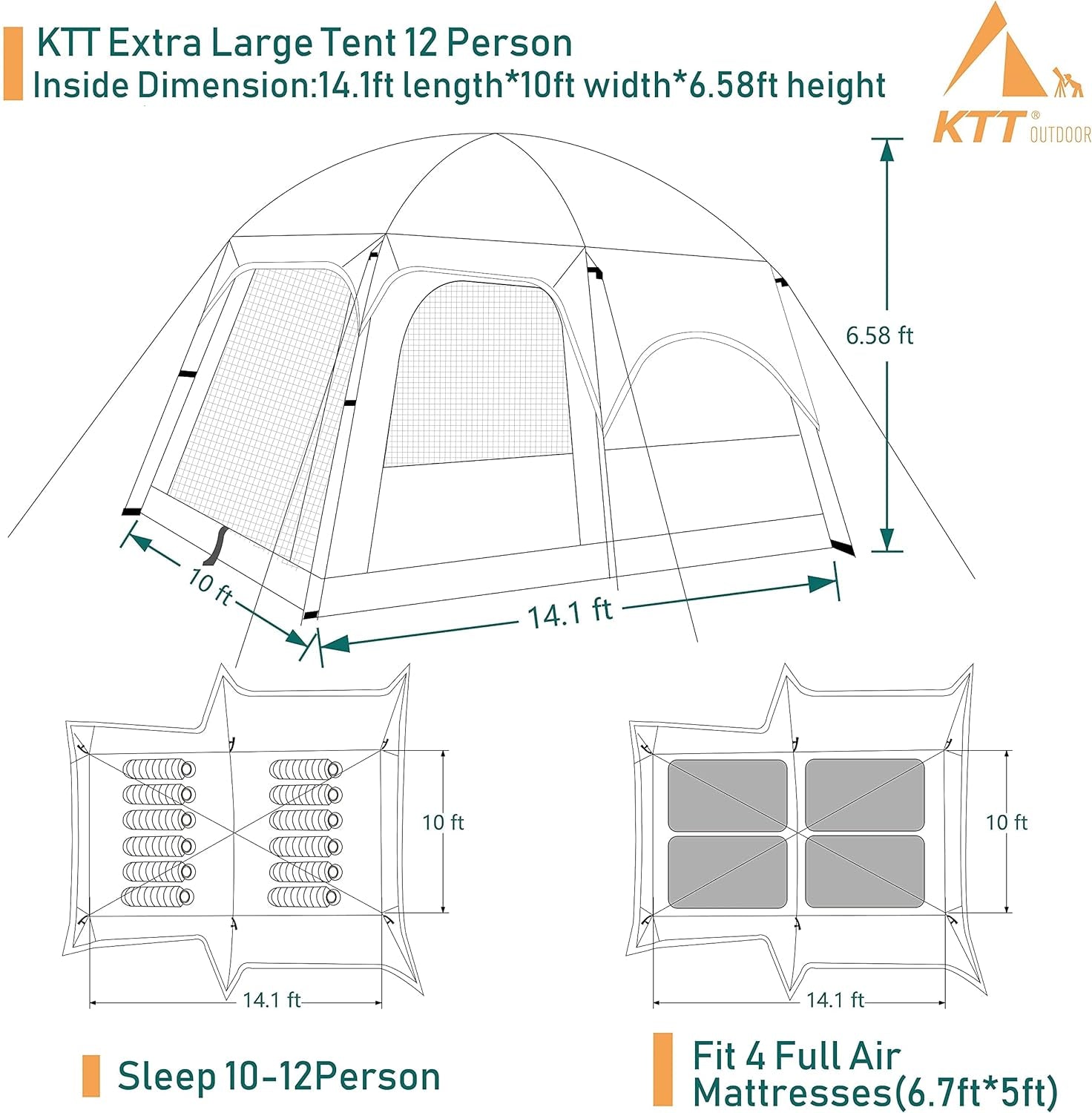 Extra Large Tent  (10-14 Person)