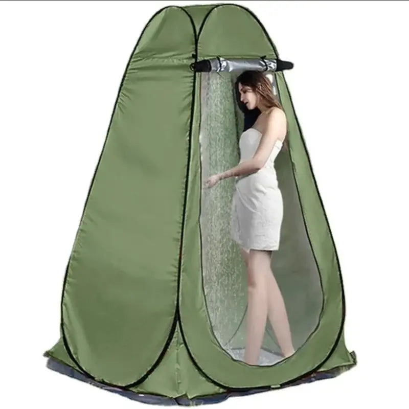 Pop up Tent Privacy Tent Portable Camping Tent for Changing Cloth Shower Portable Toilet Seat (Green) 1 Person and 2 Person Sizes Toilet - Green 1 & 2 Person